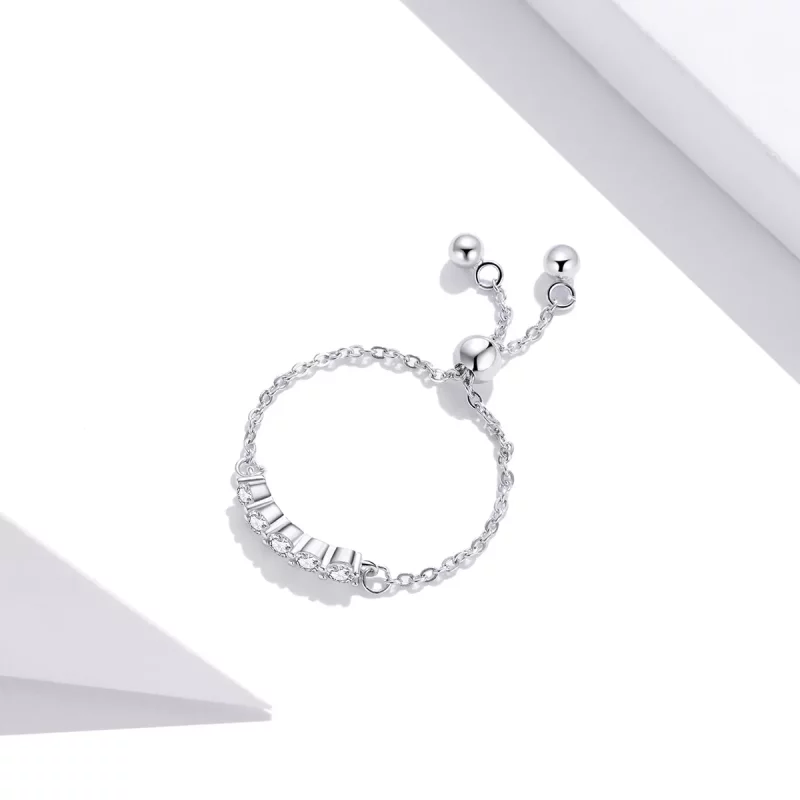 (afbeelding voor) Pandora Style Keten Open Ring - SCR699 - Bekijken 4