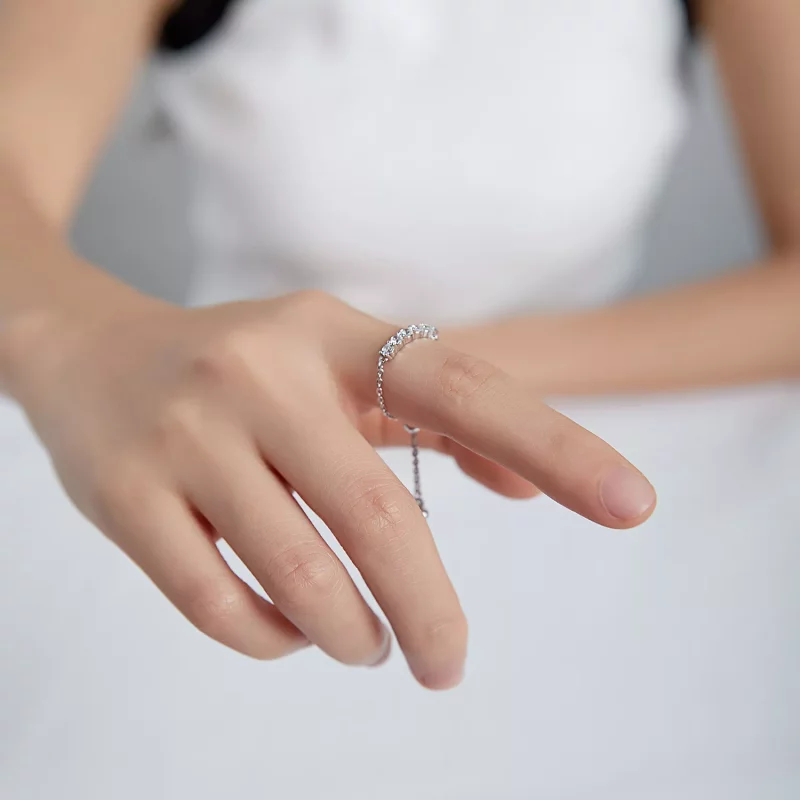 (afbeelding voor) Pandora Style Keten Open Ring - SCR699 - Bekijken 6