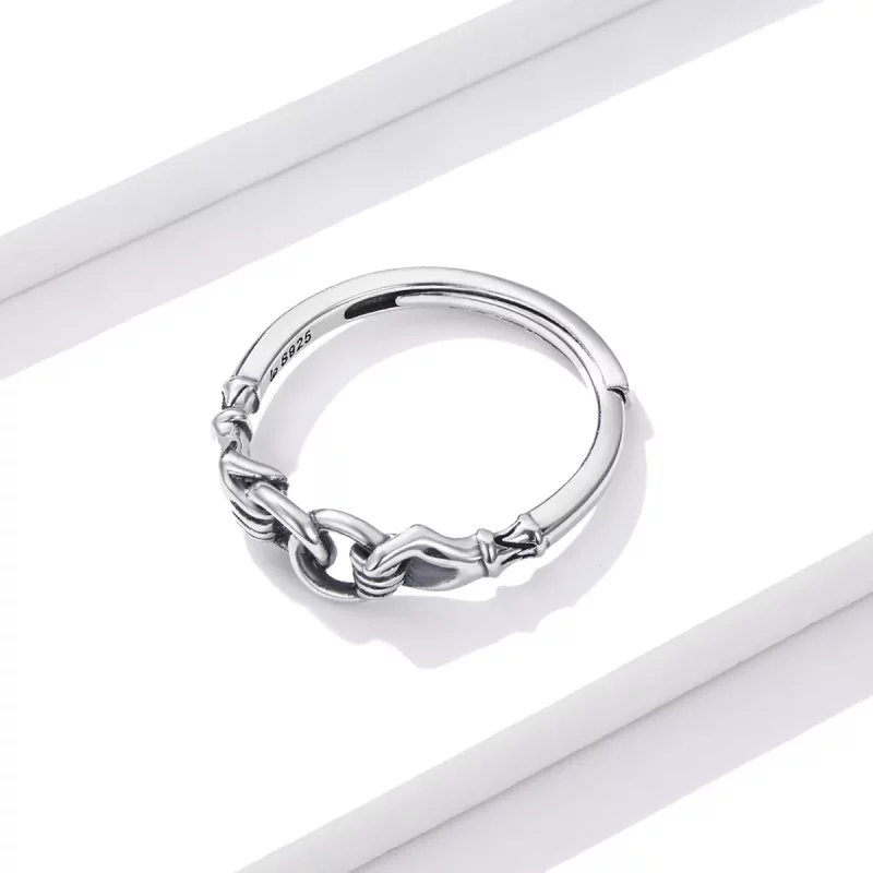 (afbeelding voor) Pandora Style Keten van handen Ring - BSR183 - Bekijken 4