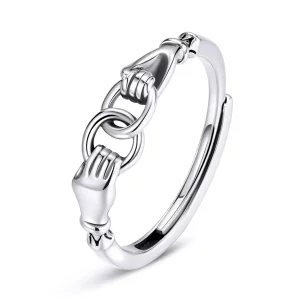 (afbeelding voor) Pandora Style Keten van handen Ring - BSR183