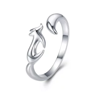 Pandora Style Kleine vos Open Ring - SCR478 (afbeelding voor) Pandora Style Kleine vos Open Ring - SCR478