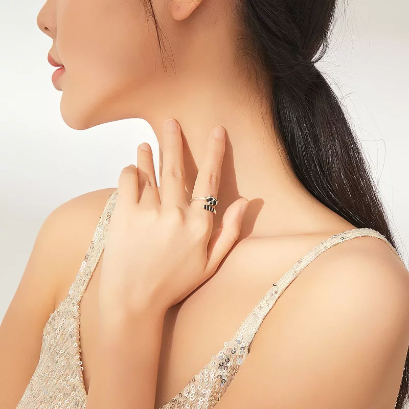 (afbeelding voor) Pandora Style kleine wasbeer Open Ring - SCR652 - Bekijken 7