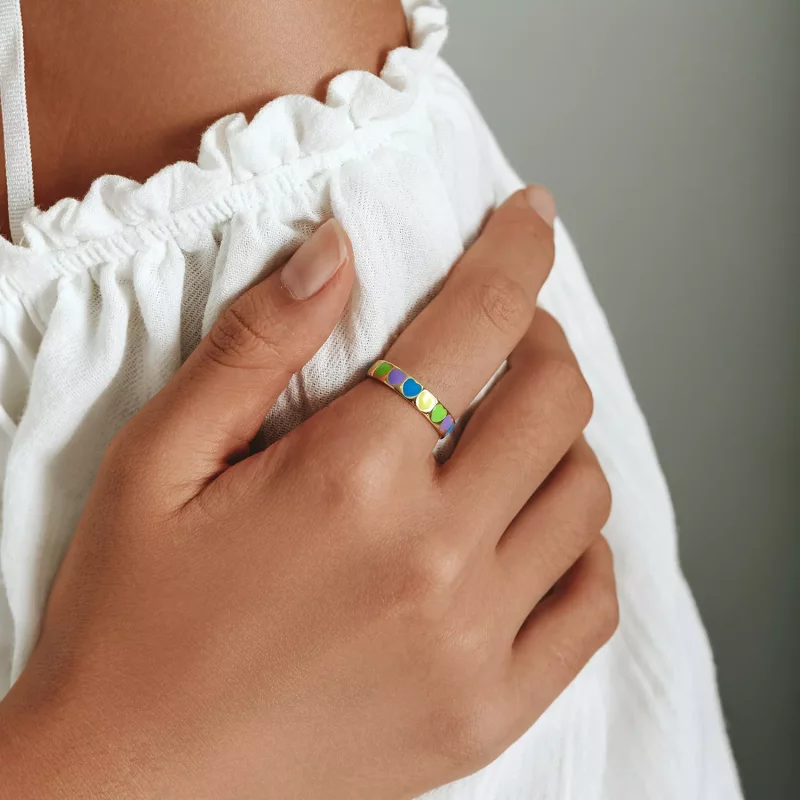 (afbeelding voor) Pandora Style Kleurrijke Harten Open Ring - BSR222 - Bekijken 6