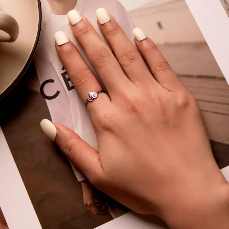 (afbeelding voor) Pandora Style Kleurrijke Harten Open Ring - SCR775 - Bekijken 7
