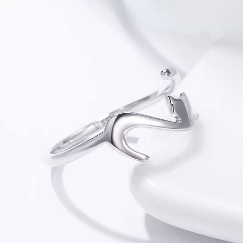 (afbeelding voor) Pandora Style Kleverige kat Open Ring - SCR220 - Bekijken 5