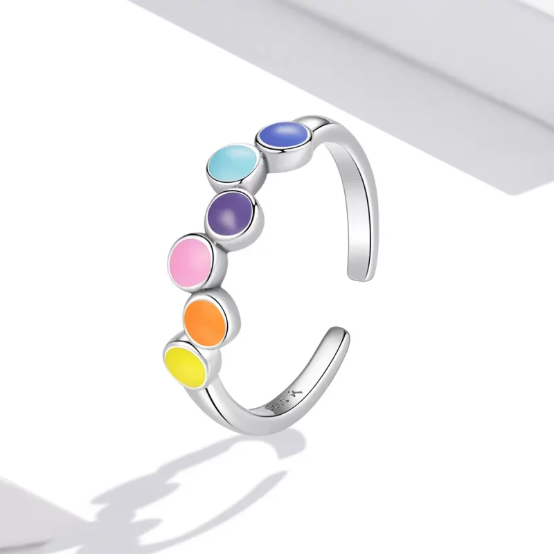 (afbeelding voor) Pandora Style Kloppende kleuren Open Ring - SCR760 - Bekijken 2