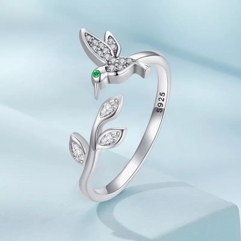 (afbeelding voor) Pandora Style Kolibrie Open Ring - SCR871 - Bekijken 2