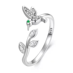 Pandora Style Kolibrie Open Ring - SCR871 (afbeelding voor) Pandora Style Kolibrie Open Ring - SCR871
