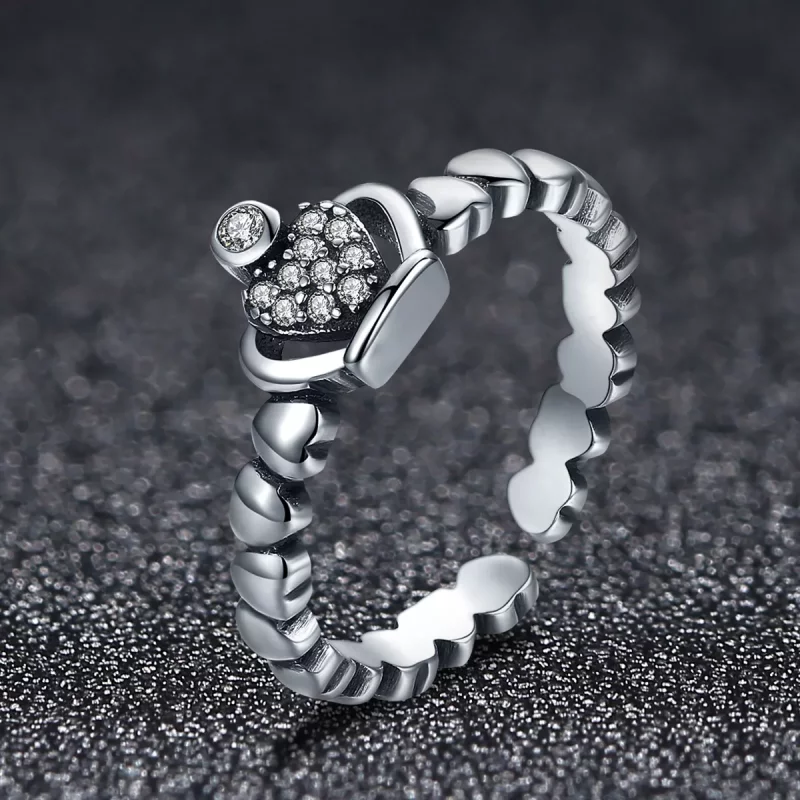 (afbeelding voor) Pandora Style Koningin Laurel Krans Open Ring - VSR142 - Bekijken 2