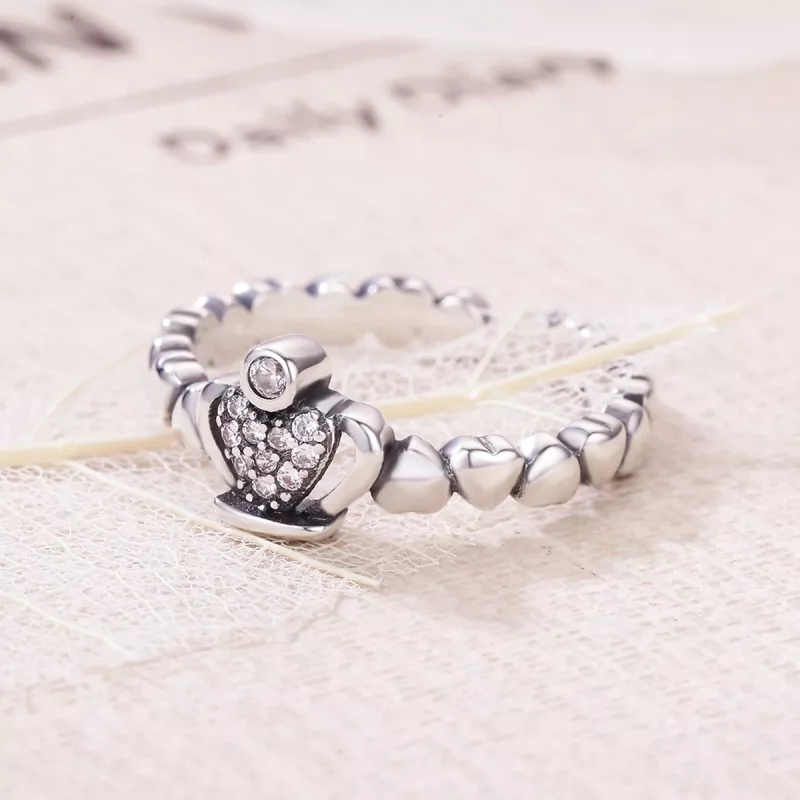 (afbeelding voor) Pandora Style Koningin Laurel Krans Open Ring - VSR142 - Bekijken 4