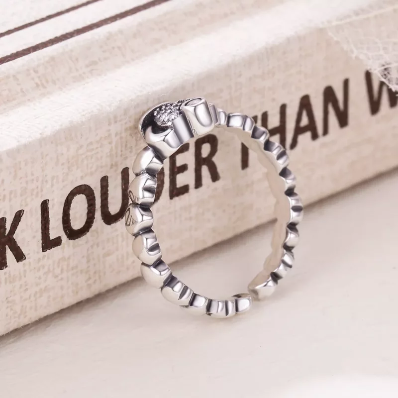 (afbeelding voor) Pandora Style Koningin Laurel Krans Open Ring - VSR142 - Bekijken 5