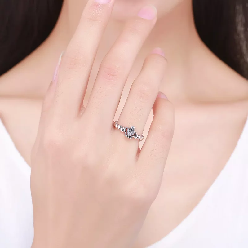 (afbeelding voor) Pandora Style Koningin Laurel Krans Open Ring - VSR142 - Bekijken 6