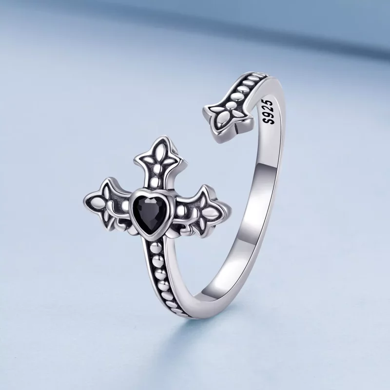 (afbeelding voor) Pandora Style Kruis Open Ring - BSR298 - Bekijken 2