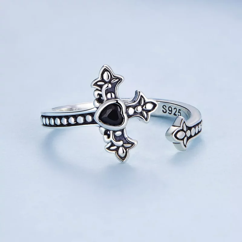 (afbeelding voor) Pandora Style Kruis Open Ring - BSR298 - Bekijken 3