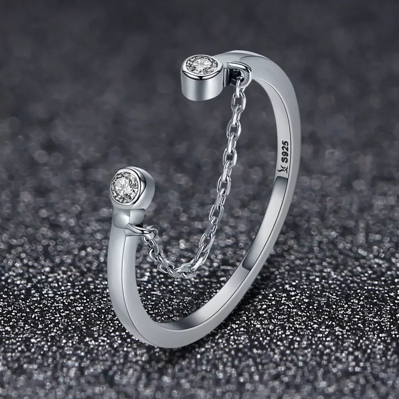 (afbeelding voor) Pandora Style Lach gezicht Open Ring - SCR216 - Bekijken 3