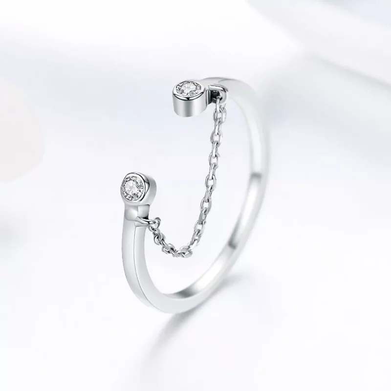 (afbeelding voor) Pandora Style Lach gezicht Open Ring - SCR216 - Bekijken 4