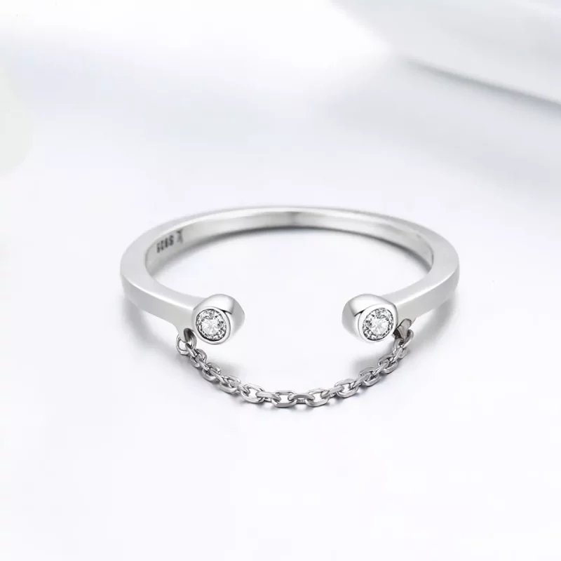 (afbeelding voor) Pandora Style Lach gezicht Open Ring - SCR216 - Bekijken 5
