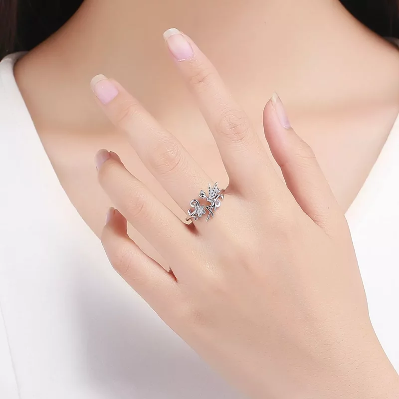 (afbeelding voor) Pandora Style Lentegeest Open Ring - BSR025 - Bekijken 5