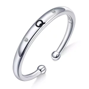 (afbeelding voor) Pandora Style Letter-Q Open Ring - SCR544-Q