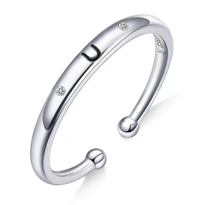 (afbeelding voor) Pandora Style Letter-U Open Ring - SCR544-U