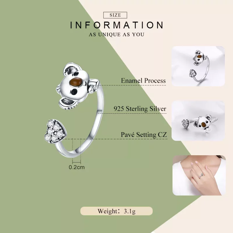 (afbeelding voor) Pandora Style Leuke fee Open Ring - SCR355 - Bekijken 4