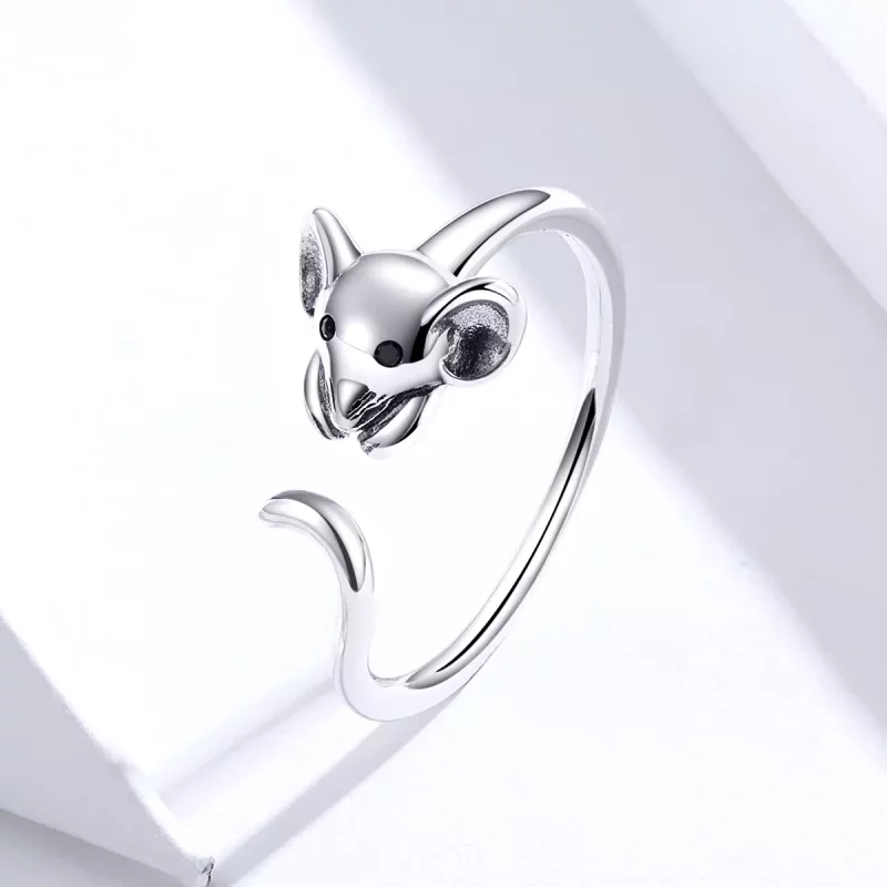 (afbeelding voor) Pandora Style Leuke muis Open Ring - SCR632 - Bekijken 2