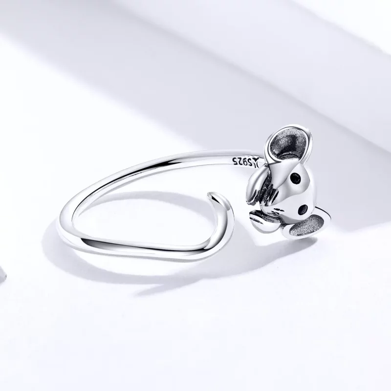 (afbeelding voor) Pandora Style Leuke muis Open Ring - SCR632 - Bekijken 4