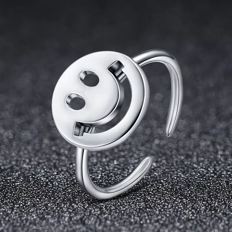 (afbeelding voor) Pandora Style Leuke smiley Open Ring - VSR117 - Bekijken 2