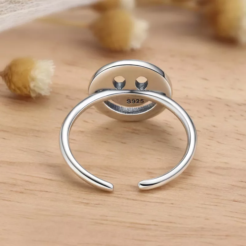 (afbeelding voor) Pandora Style Leuke smiley Open Ring - VSR117 - Bekijken 4
