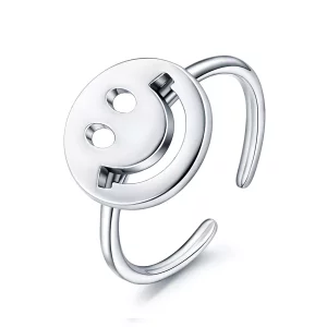 Pandora Style Leuke smiley Open Ring - VSR117 (afbeelding voor) Pandora Style Leuke smiley Open Ring - VSR117