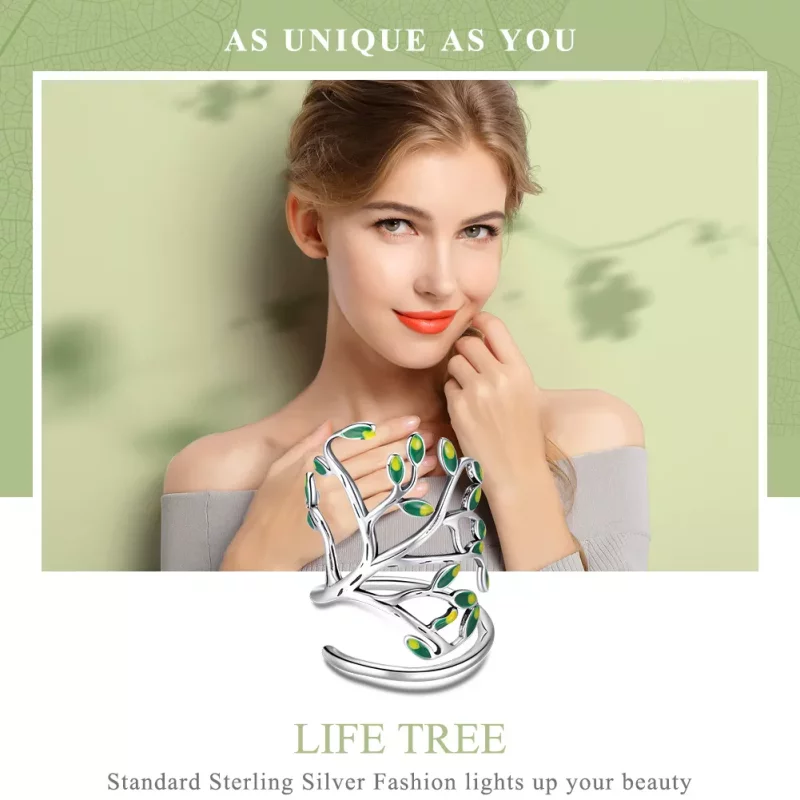 (afbeelding voor) Pandora Style Levensboom Ring - SCR454 - Bekijken 2