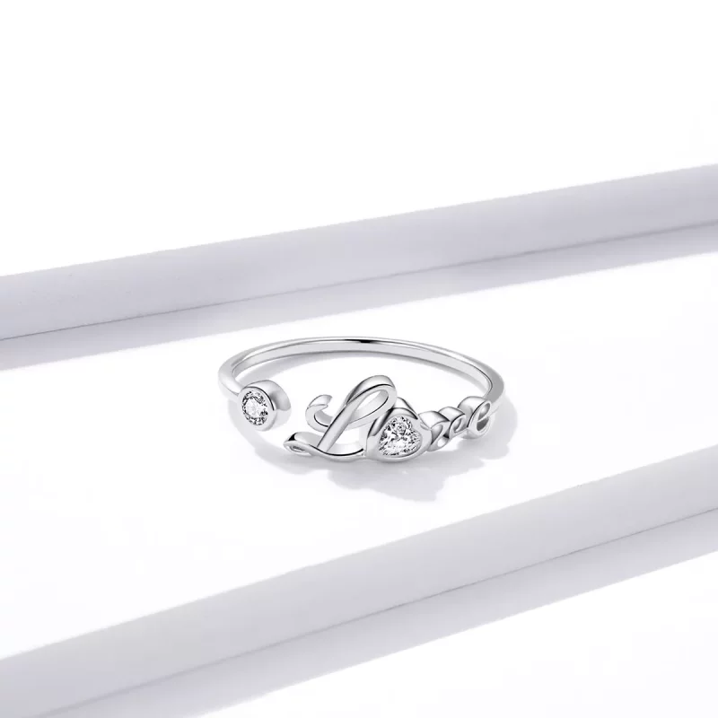(afbeelding voor) Pandora Style Liefde Open Ring - BSR146 - Bekijken 2