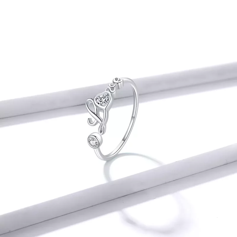 (afbeelding voor) Pandora Style Liefde Open Ring - BSR146 - Bekijken 4