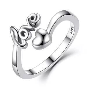 Pandora Style Liefde voor jou Open Ring - SCR024 (afbeelding voor) Pandora Style Liefde voor jou Open Ring - SCR024