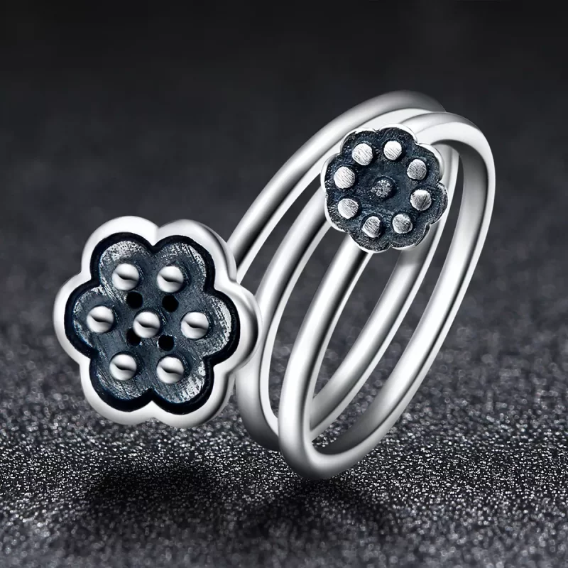 (afbeelding voor) Pandora Style Lotus Hanger Open Ring - VSR054 - Bekijken 7