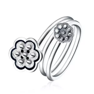 Pandora Style Lotus Hanger Open Ring - VSR054 (afbeelding voor) Pandora Style Lotus Hanger Open Ring - VSR054
