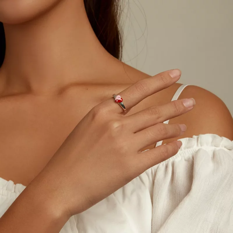 (afbeelding voor) Pandora Style Love Gossip Kaart Open Ring - SCR786 - Bekijken 7