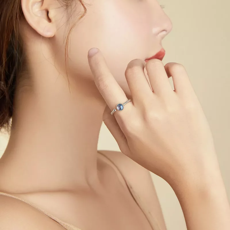 (afbeelding voor) Pandora Style maanlicht minnaar Open Ring - SCR698 - Bekijken 6