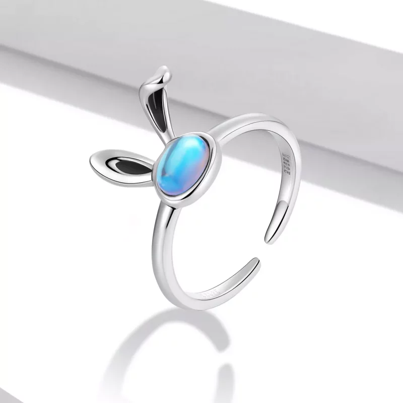 (afbeelding voor) Pandora Style Maansteen Konijntje Open Ring - SCR784 - Bekijken 2