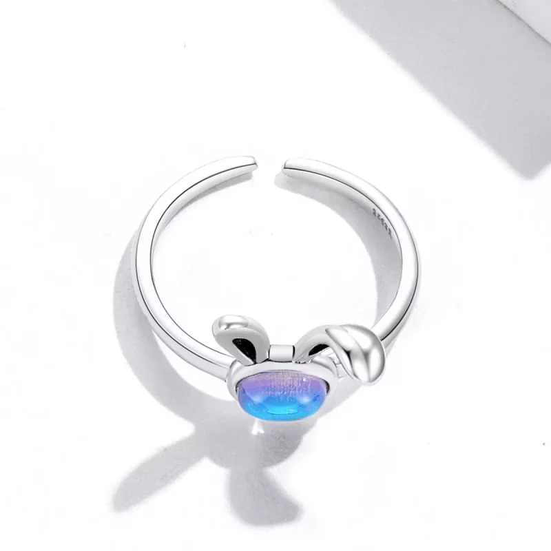 (afbeelding voor) Pandora Style Maansteen Konijntje Open Ring - SCR784 - Bekijken 4