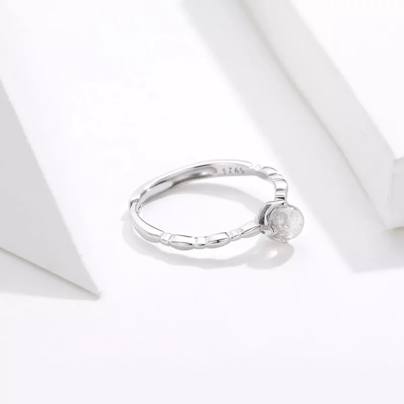 (afbeelding voor) Pandora Style Maansteen Open Ring - SCR536 - Bekijken 2