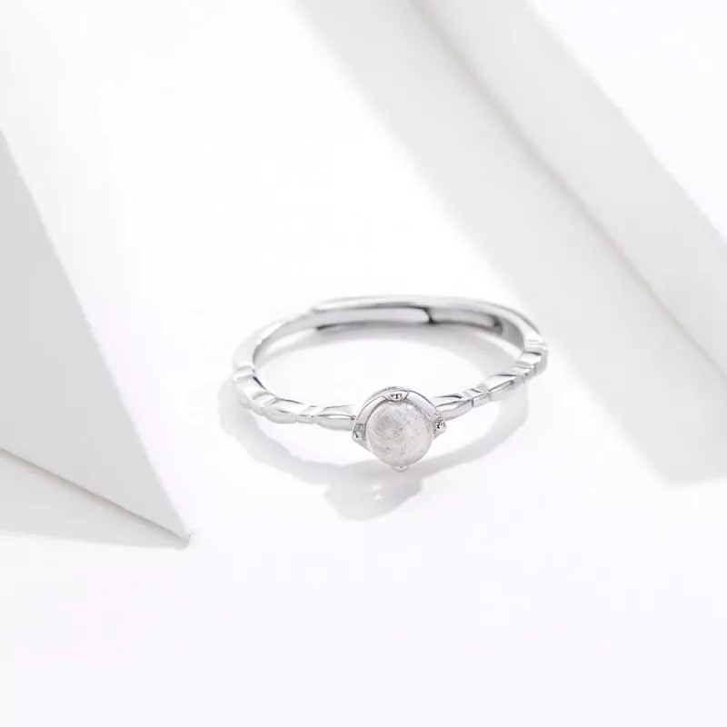 (afbeelding voor) Pandora Style Maansteen Open Ring - SCR536 - Bekijken 5