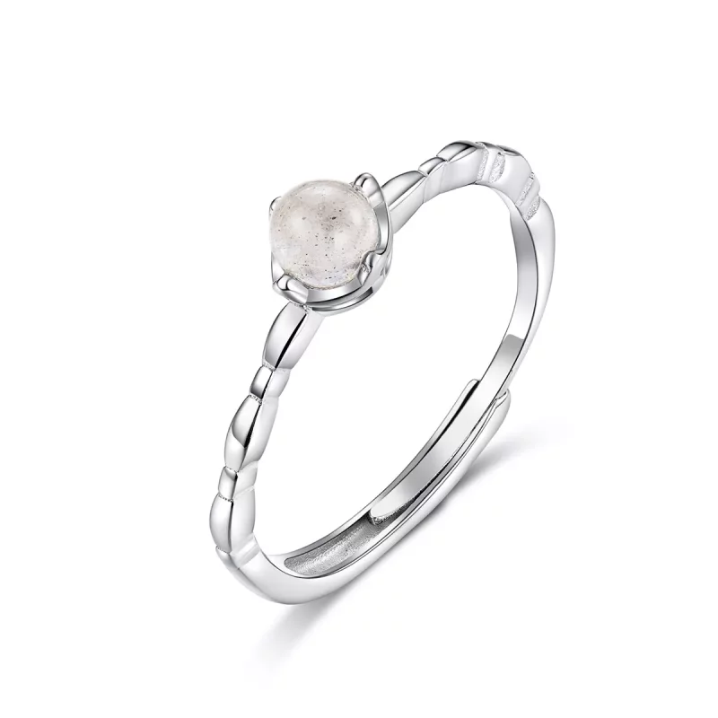 (afbeelding voor) Pandora Style Maansteen Open Ring - SCR536
