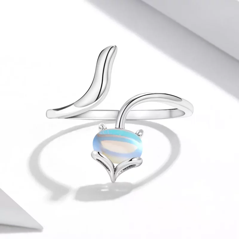 (afbeelding voor) Pandora Style Maansteen Vos Open Ring - SCR756 - Bekijken 3