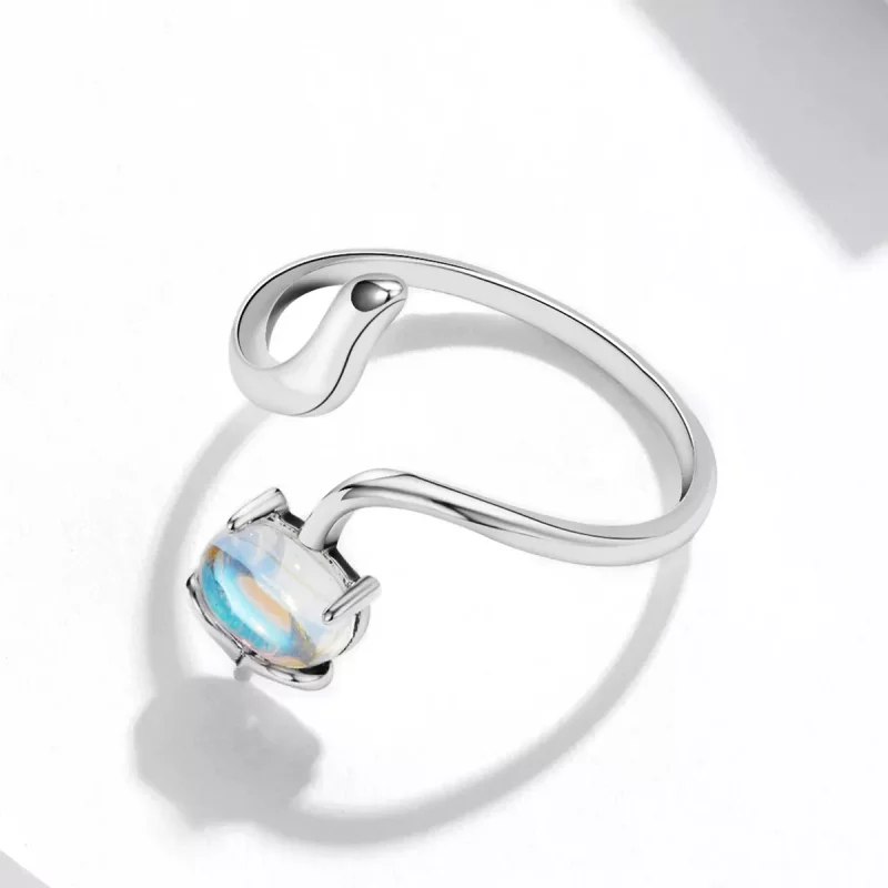 (afbeelding voor) Pandora Style Maansteen Vos Open Ring - SCR756 - Bekijken 4