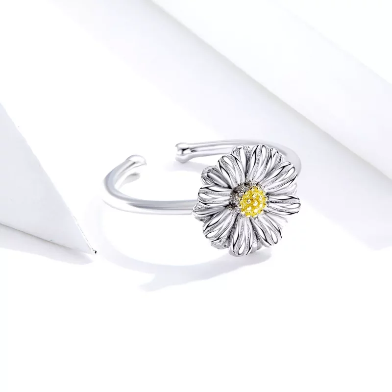 (afbeelding voor) Pandora Style Madeliefje Open Ring - SCR616 - Bekijken 3