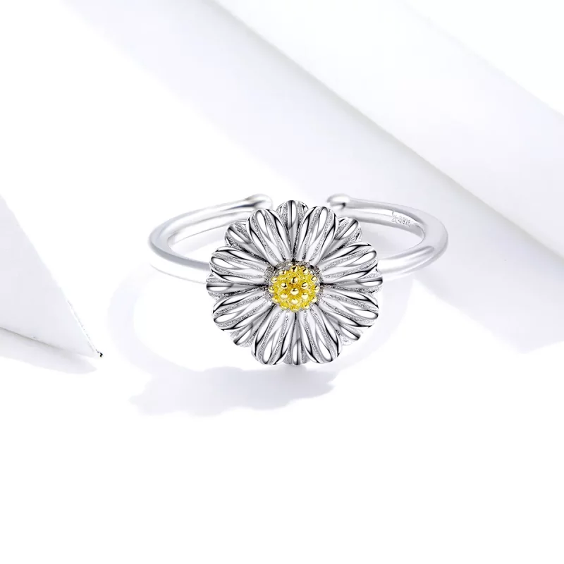 (afbeelding voor) Pandora Style Madeliefje Open Ring - SCR616 - Bekijken 4