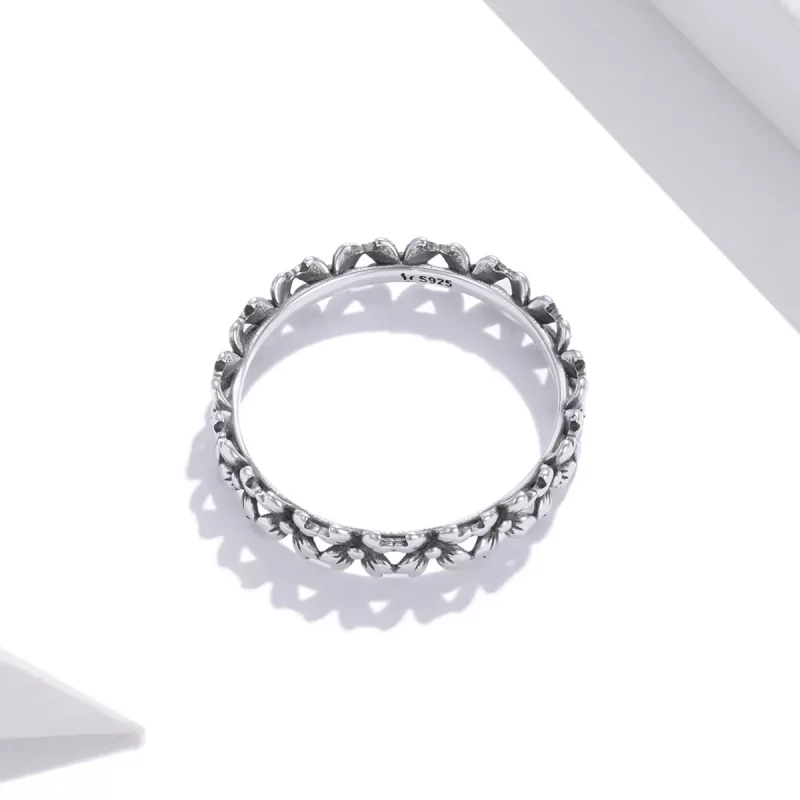 (afbeelding voor) Pandora Style Madeliefjesketting Ring - SCR724 - Bekijken 3