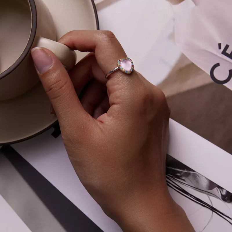 (afbeelding voor) Pandora Style Meisje Liefde Open Ring - SCR803 - Bekijken 6