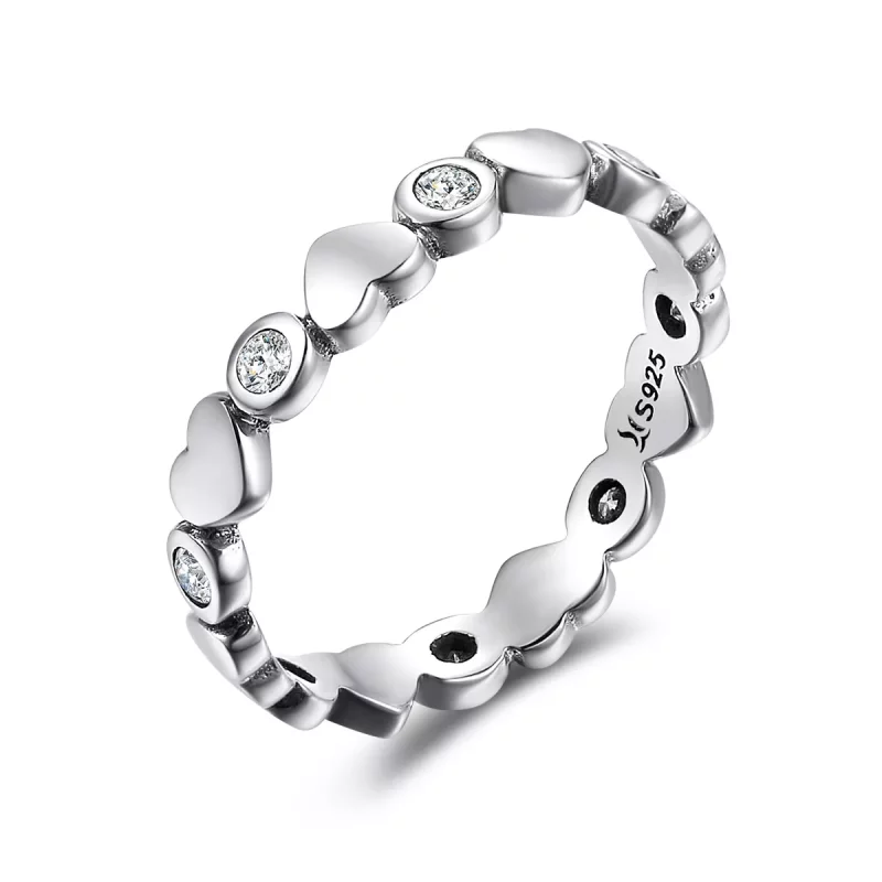 (afbeelding voor) Pandora Style Mijn hart is helder Ring - SCR164